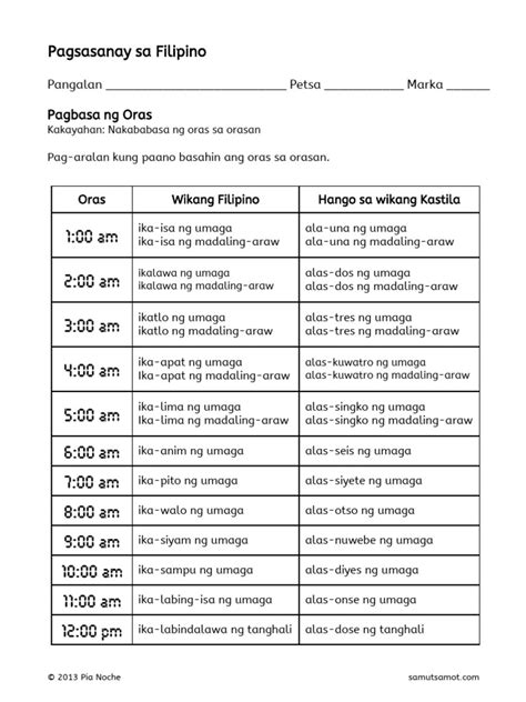 iyot sa madaling araw|Pagbasa at Pagsabi ng Oras sa Filipino (Telling Time) .